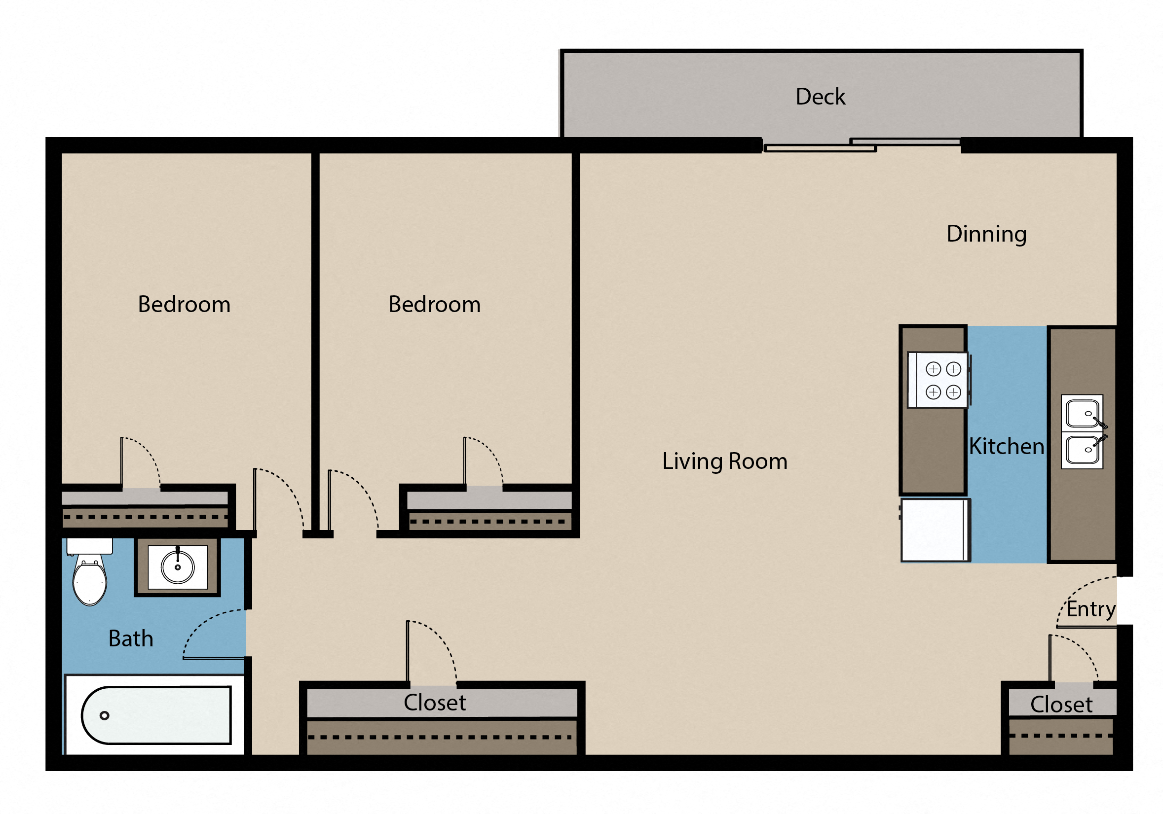 2 Bedroom