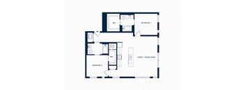 Two Bedroom Apartment Floor Plan