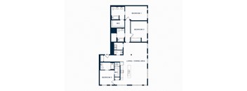Two Bedroom Apartment Floor Plan