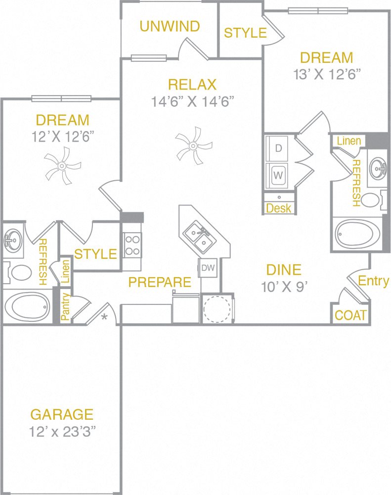 B1LG B1 Garage Floor Plan 3