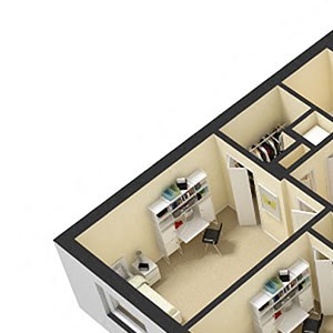 2 Bed 2 Bath B