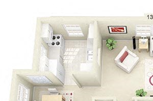 1 Bedroom Upstairs