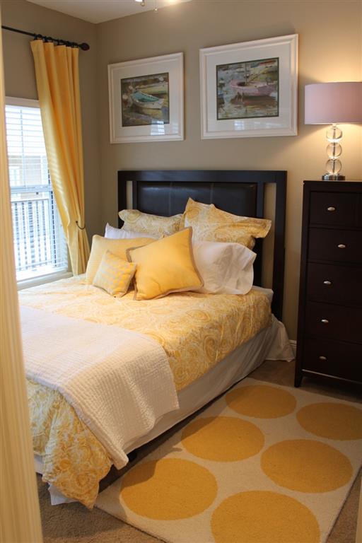 Bedroom with lots of natural lighting