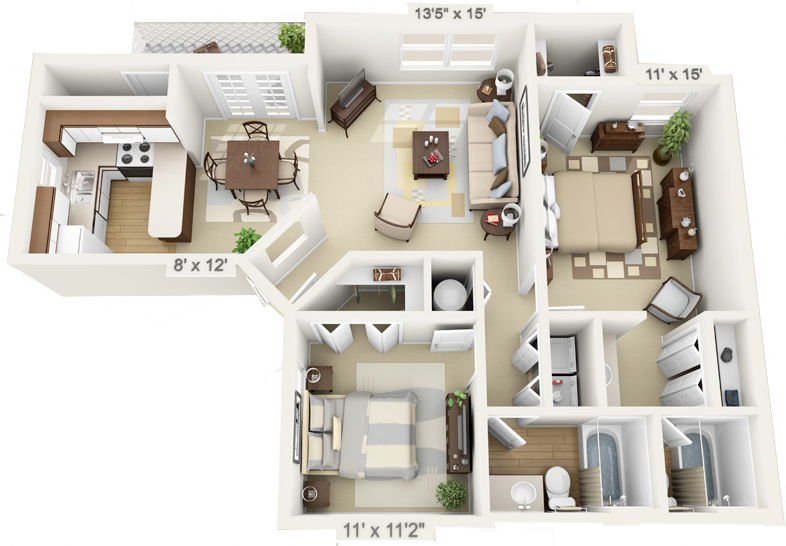 Standard Two Bedroom