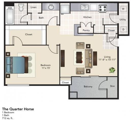 The Quarter Horse Floor Plan 5