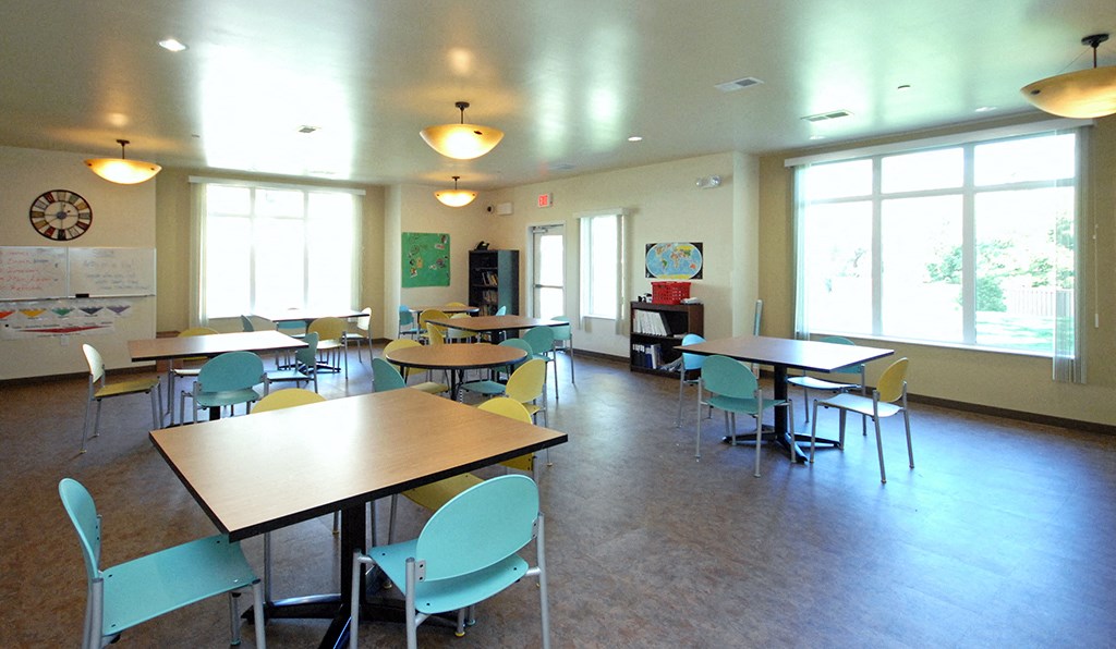 Activity Room at Yorkdale Townhomes, Edina, MN