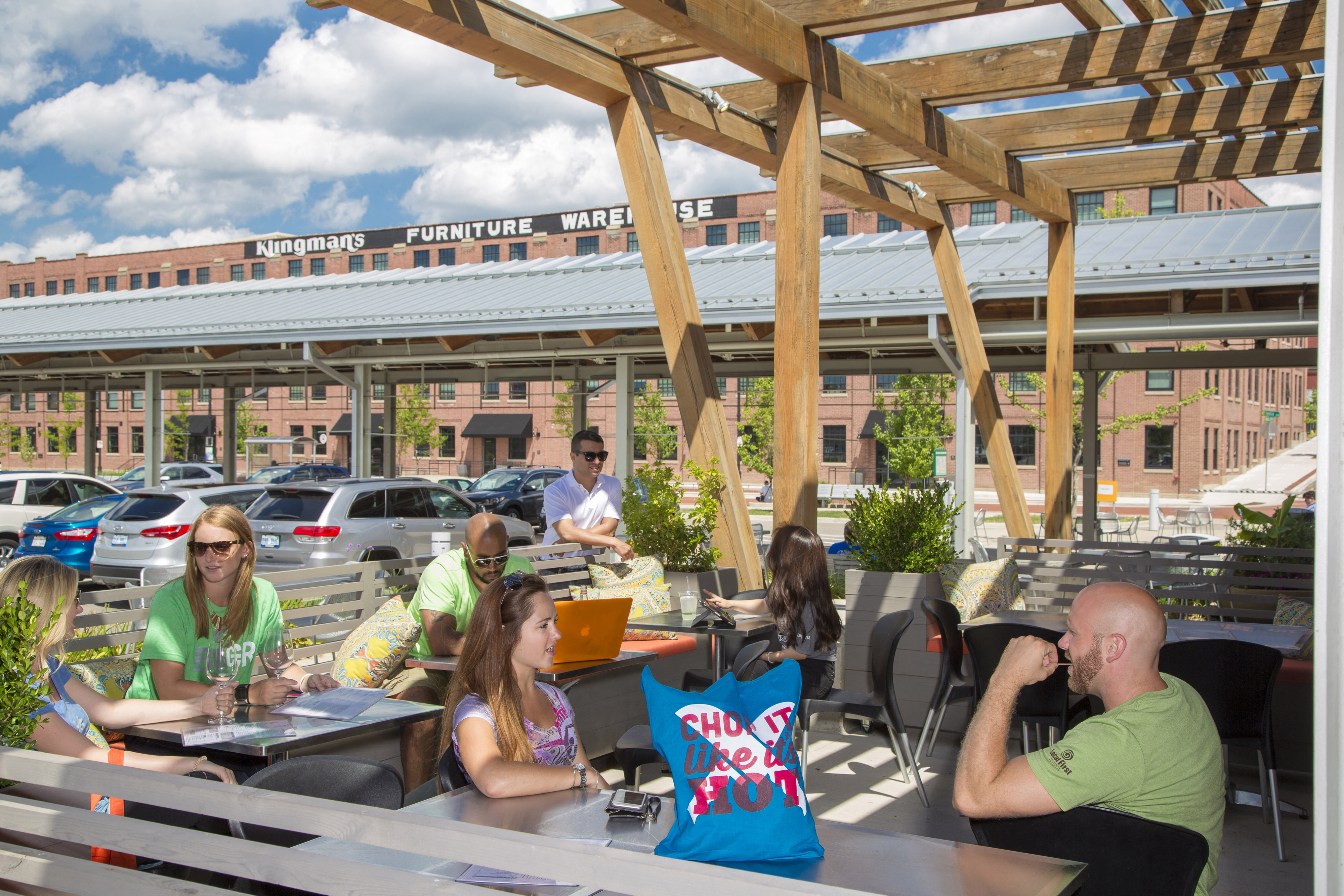 Outdoor Seating at Grand Rapids Market