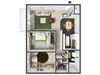Fairmont Floorplan Fairmont Floorplan at Commons at Timber Creek Apartments, Oregon