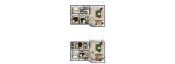 Windsor Floorplan at Commons at Timber Creek Apartments, Portland, OR 97229