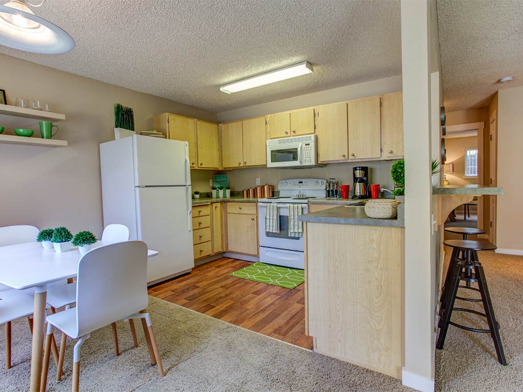 Naturally-lighted Kitchen at Commons at Timber Creek, Portland, 97229