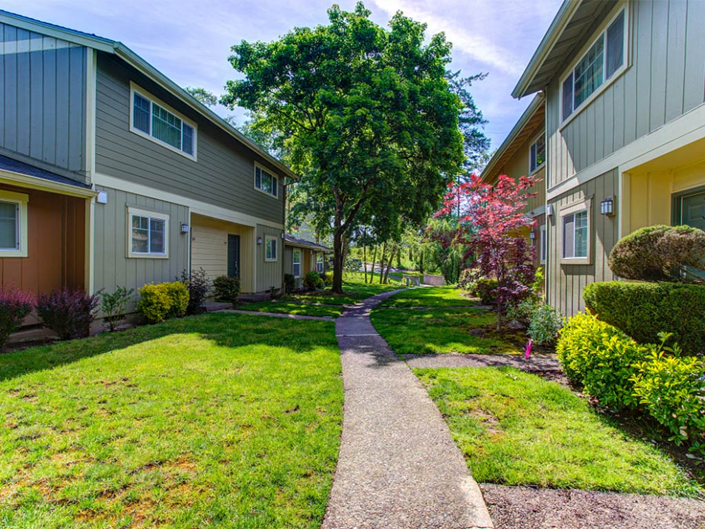 Shaded Walking Paths at Commons at Timber Creek, Portland, OR 97229