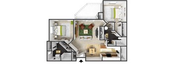 Floorplan with Furniture