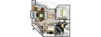 Floorplan with Furniture