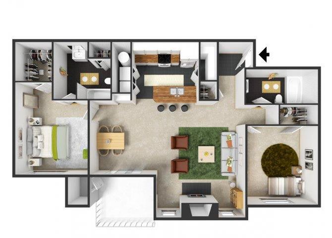 Burgundy Floor Plan 7