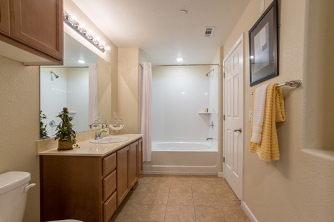 a bathroom with a shower and a sink and a toilet