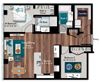 2 Bedrooms Z and 2 Bathrooms Floor Plans 2 Bedrooms Z and 2 Bathrooms Floor Plans at 1919 Market St., Pennsylvania