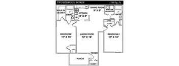 Two Bedroom Lower