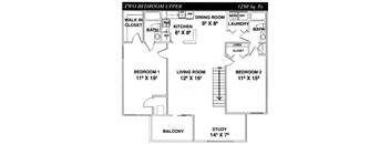 Two Bedroom Upper
