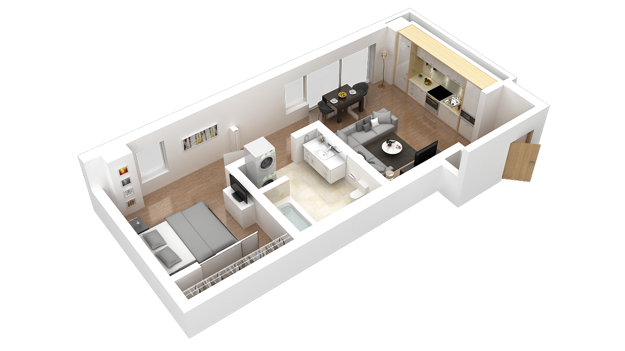 One Bedroom Dimension