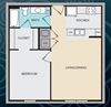 The Preserve Apartments in Cleveland, TN- One Bedroom Senior Apartment one bedroom floor plan apartment