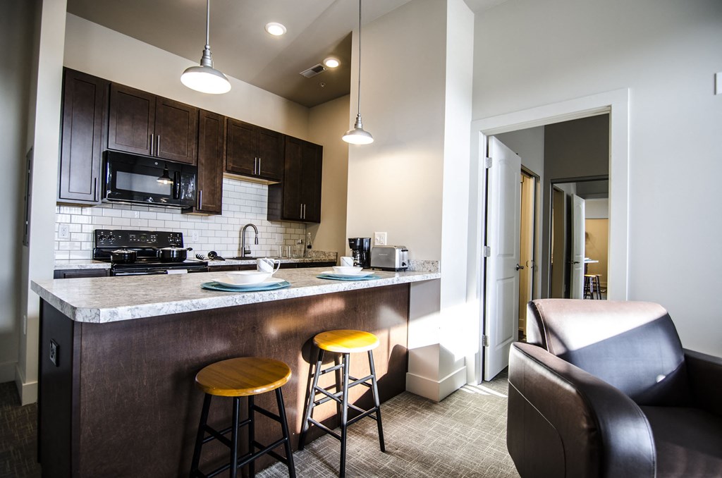 Spacious Living room in East Lansing Apartments near Michigan State University | 300 Grand Apartments