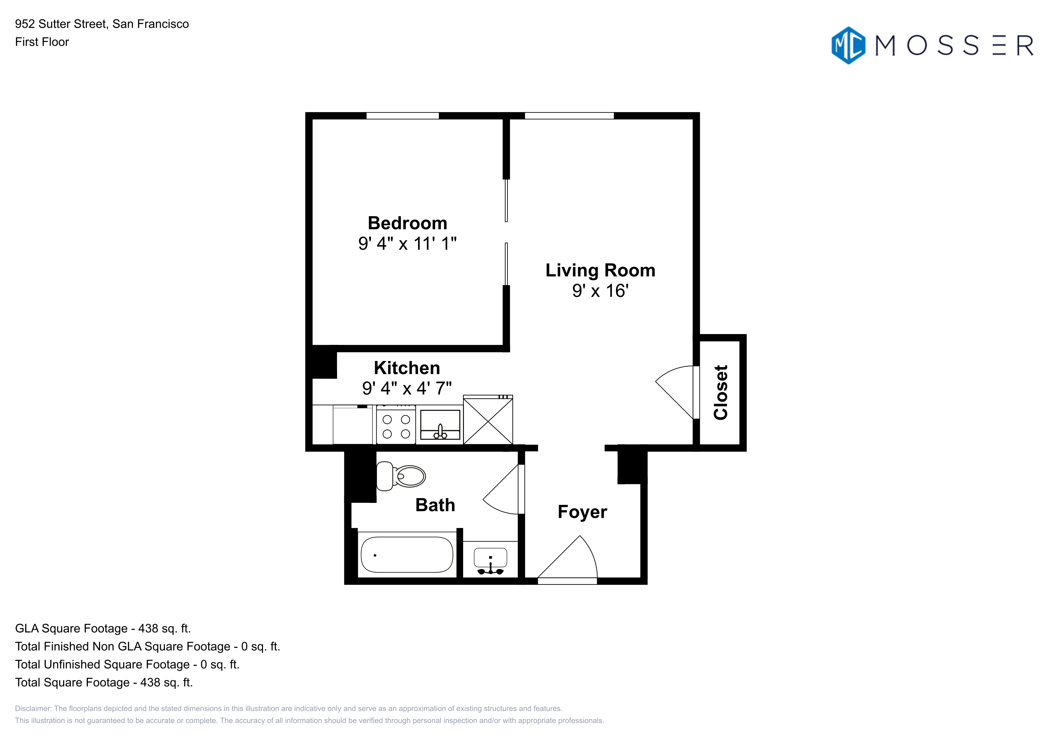 Junior 1 Bedroom - Plan 11