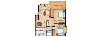 The Cedar floor plan.