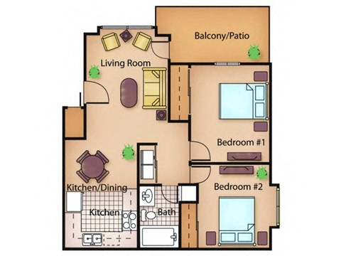 The Cedar floor plan.