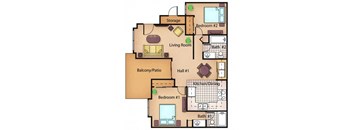 The Maple floor plan.