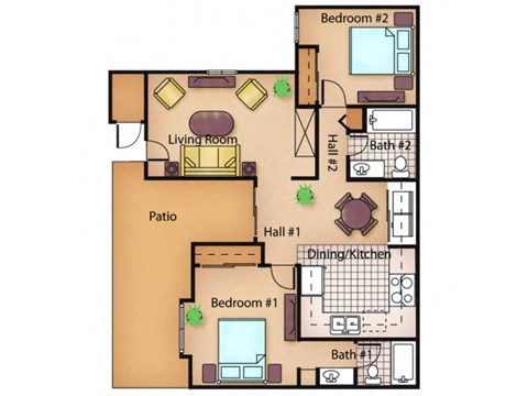 The Oak floor plan.