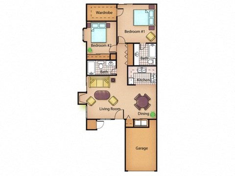 The Pine floor plan.