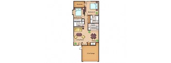 The Redwood floor plan.
