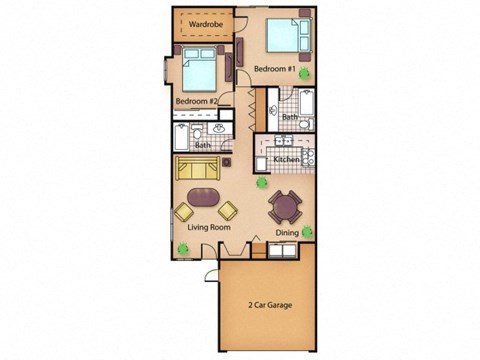 The Redwood floor plan.