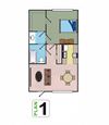 One bedroom floor plan l Autumn Oaks Apts in Suisun City, CA