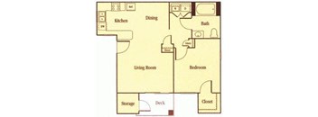 1 Bedroom Floor Plan Elk Grove Apartments l Castellino at Lauga West Apartments