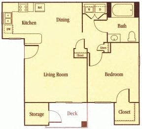 One, Two and Three Bedroom Apartments for Rent in Elk Grove 1 Bedroom Floor Plan Elk Grove Apartments l Castellino at Lauga West Apartments