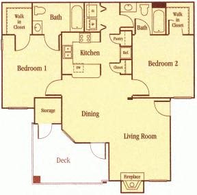 One, Two and Three Bedroom Apartments for Rent in Elk Grove 2 Bedroom Floor Plan Elk Grove Apartments l Castellino at Lauga West Apartments