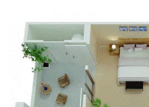 The Esplanade floor plan One Bedroom Apartments in Chico CA l Eaton Village Apartments