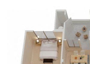 The Vallambrosa floor plan Three Bedroom Apartments in Chico CA l Eaton Village Apartments