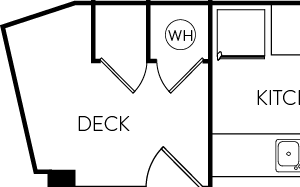 One bedroom floor plan