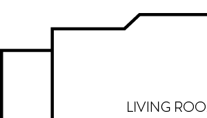 Two bedroom floor plan