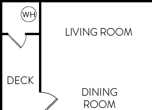 Two bedroom floor plan