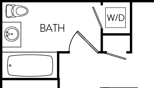 One bedroom floor plan