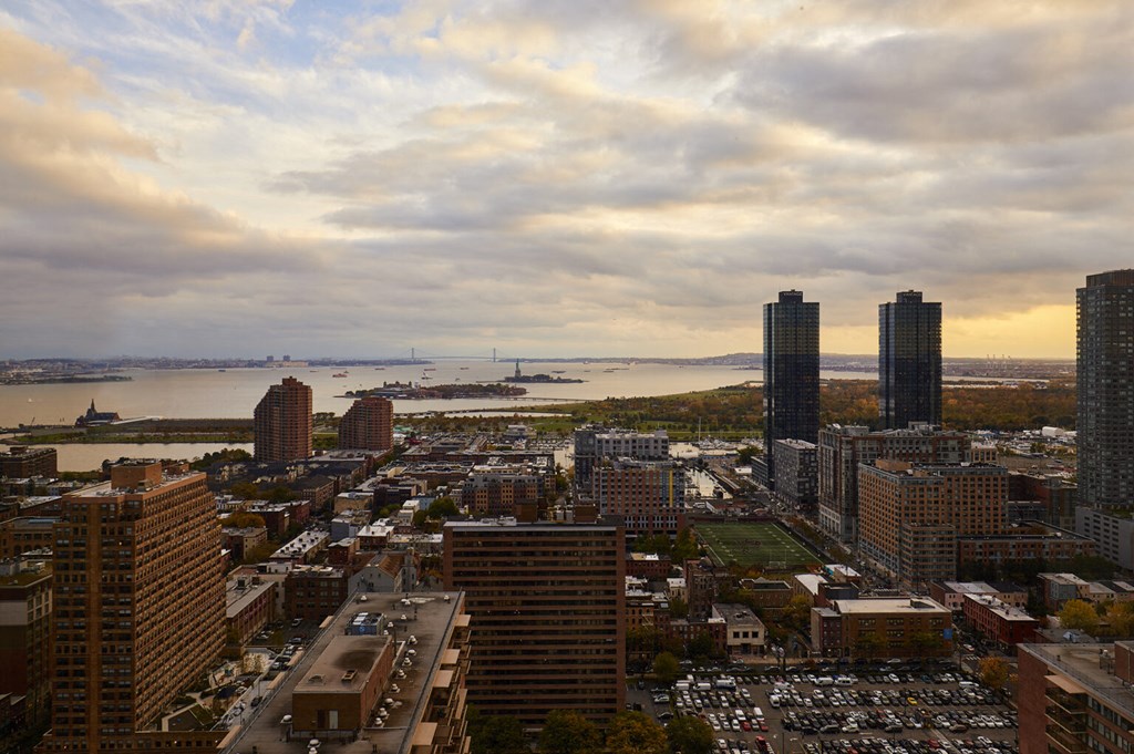 a view of the city from the top of a tower