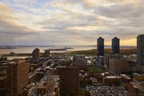 a view of the city from the top of a tower