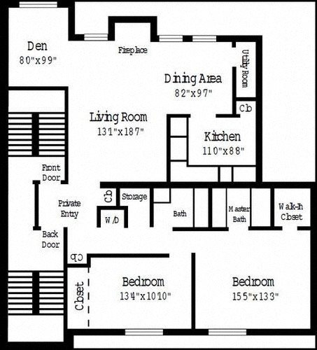 Floor Plans of Meadowbrook Apartments in Huntingdon Valley, PA