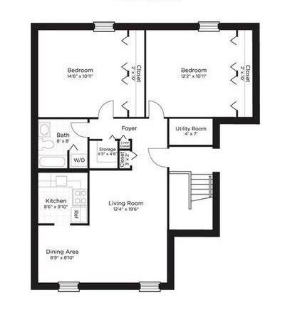2 Bedroom Floor Plan 3