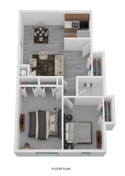 2 Bedroom End Corner
