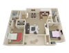 2x2 units available at Oak Ridge Apartments in Sacramento, CA