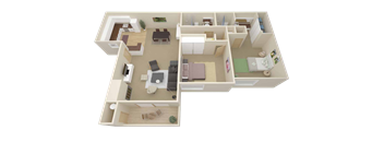 2x1 units available at Oak Ridge Apartments in Sacramento, CA